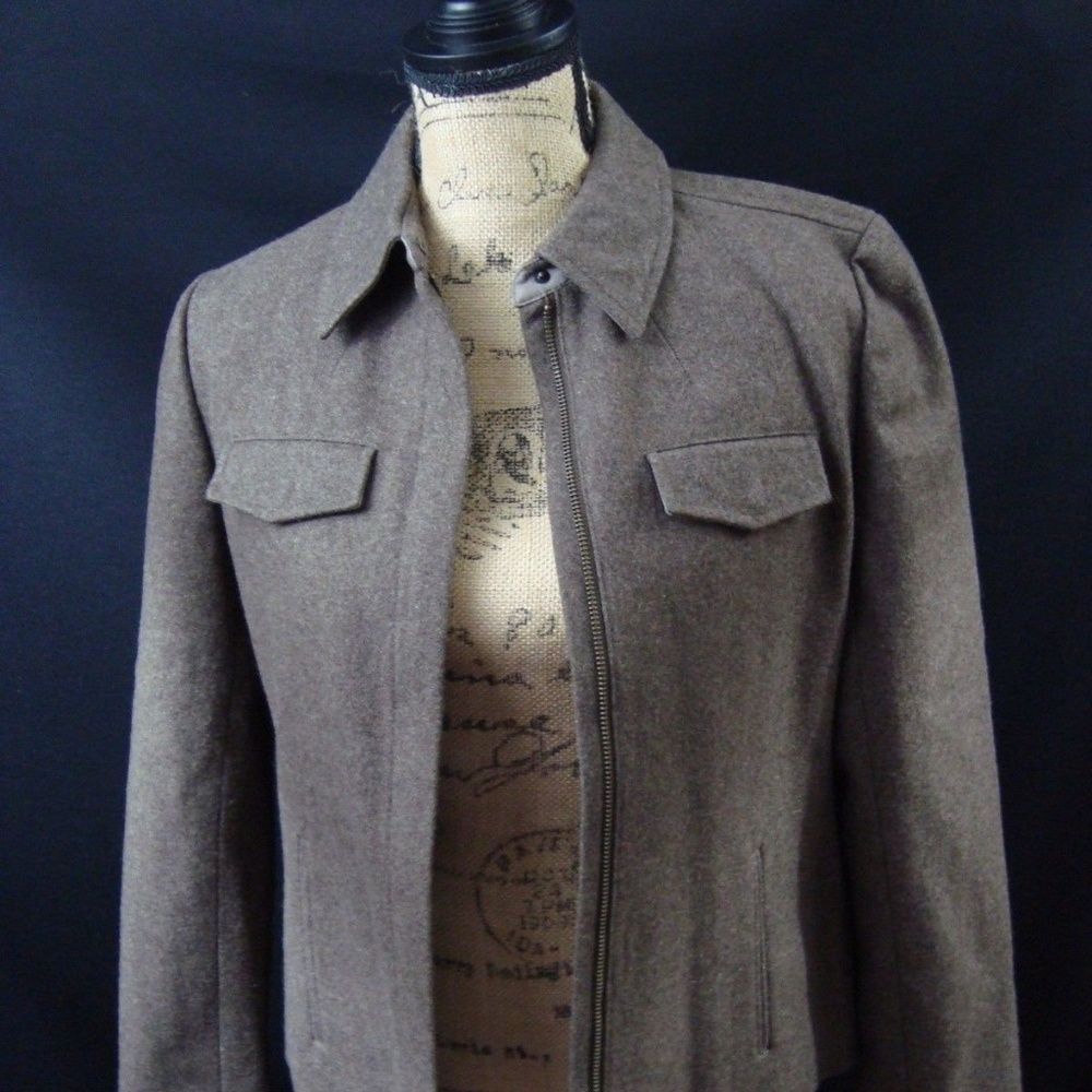 **NWOT J Crew Jacket Long Sleeve Front Zipper